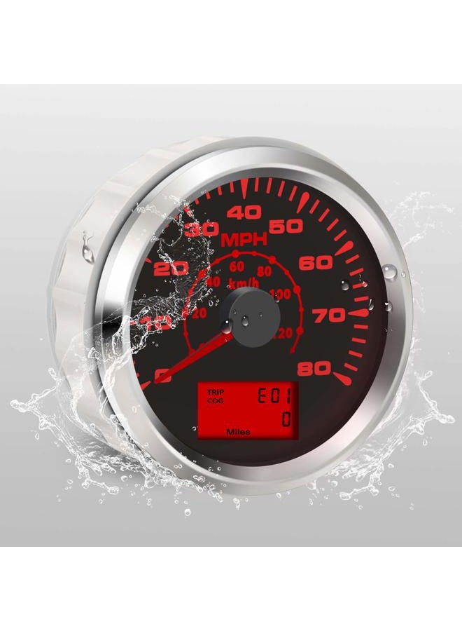 BLUERICE 7 Backlight Universal GPS Speedometer 0-120Km/h 0~80MPH 85MM GPS Speed Odometers Speed Gauges Indicators - Image 3