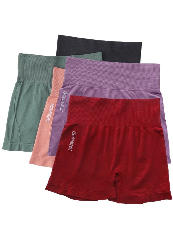 Madi 5 Pieces Women Underwear High Waist Boxer For Women - Image 1