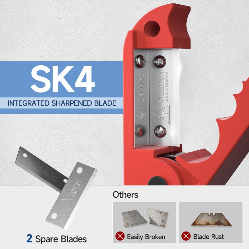iCrimp Round Cable Stripper for AWG 12 to 4/0, Adjustable Cable Jacket Stripper,Wire Stripping Tool with 2 Spare Blade - Image 4