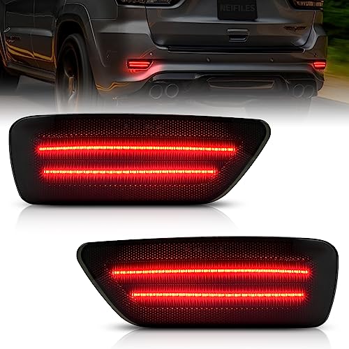 NEIFILES LED Rear Bumper Reflector Lights Compatible with Jeep Compass 2011-2017 Fog Light Assembly for Grand Cherokee 2012-2018, Patriot 2013-2017, Dodge Journey 2011-2020 Pack of 2 - Image 1