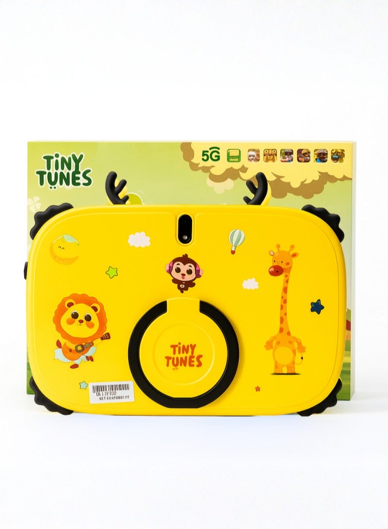 تيني تونز تابلت الأطفال الذكي TS106 بشاشة بحجم 10 إنش وحقيبة قماشية 5G وحافظة - Image 1