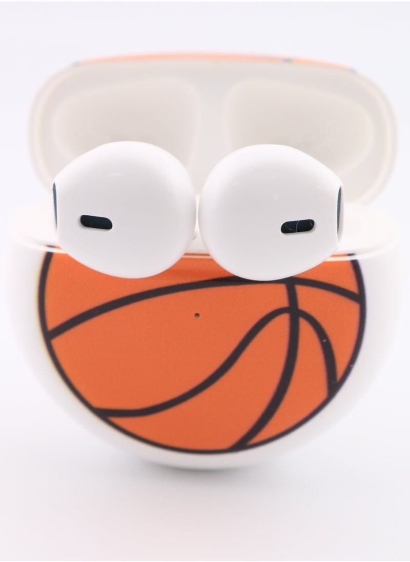 AMBERJACK Wireless Bluetooth 5.1 Basketball Design Earphones Headset In Ear Stereo Earbuds Creative Gift  - Image 1