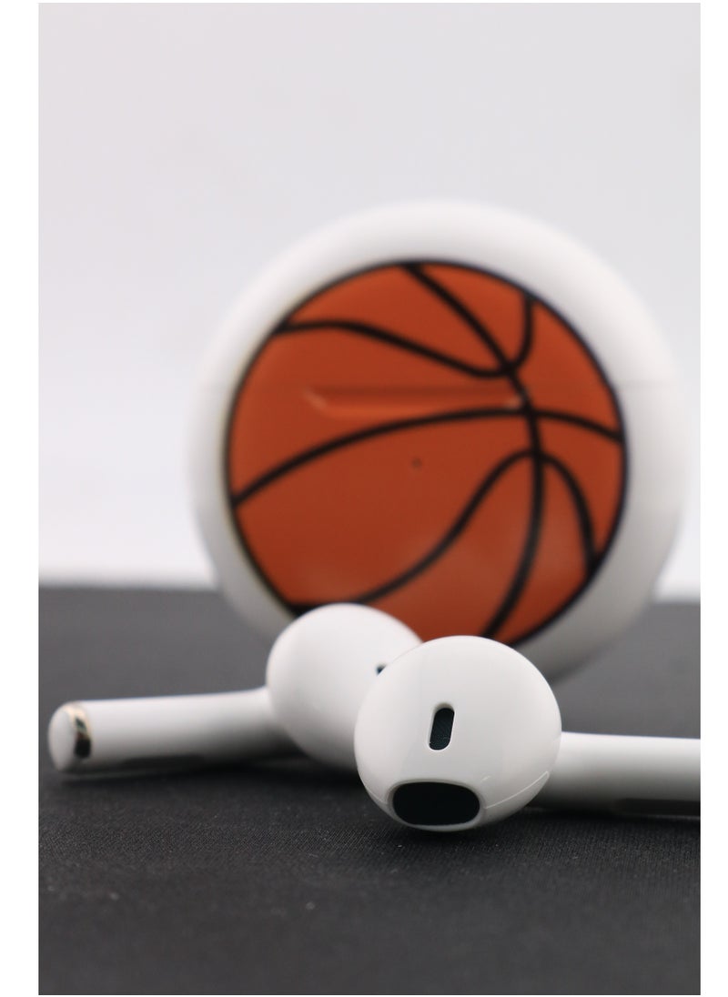 AMBERJACK Wireless Bluetooth 5.1 Basketball Design Earphones Headset In Ear Stereo Earbuds Creative Gift  - Image 3