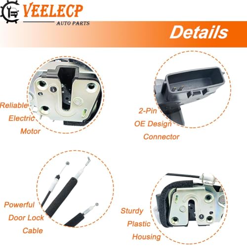 VEELECP Door Lock Actuator Compatible with 2014-2020 Q50 Rear Right Passenger Side - Image 3
