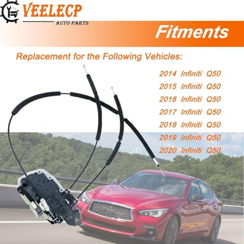 VEELECP Door Lock Actuator Compatible with 2014-2020 Q50 Rear Right Passenger Side - Image 4