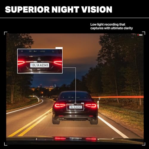 Boat 2026 Launch Hive Dashcam E1, 1296P Full HD Recording, G-Sensor Emergency Recording, Loop Recording, Low Light Vision, Wide Angle FOV, Built-in Wi-Fi, Mic, Speaker, App Support (Space Black) - Image 4