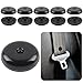 vvag 5 Sets Universal Seatbelt Stopper Kit Snapon Seat Belt Button Stopper Plastic Seatbelt Buckle Stopper Button Prevent Seatbelt Clip from Sliding Down No Welding RequiredBlack - Image 2