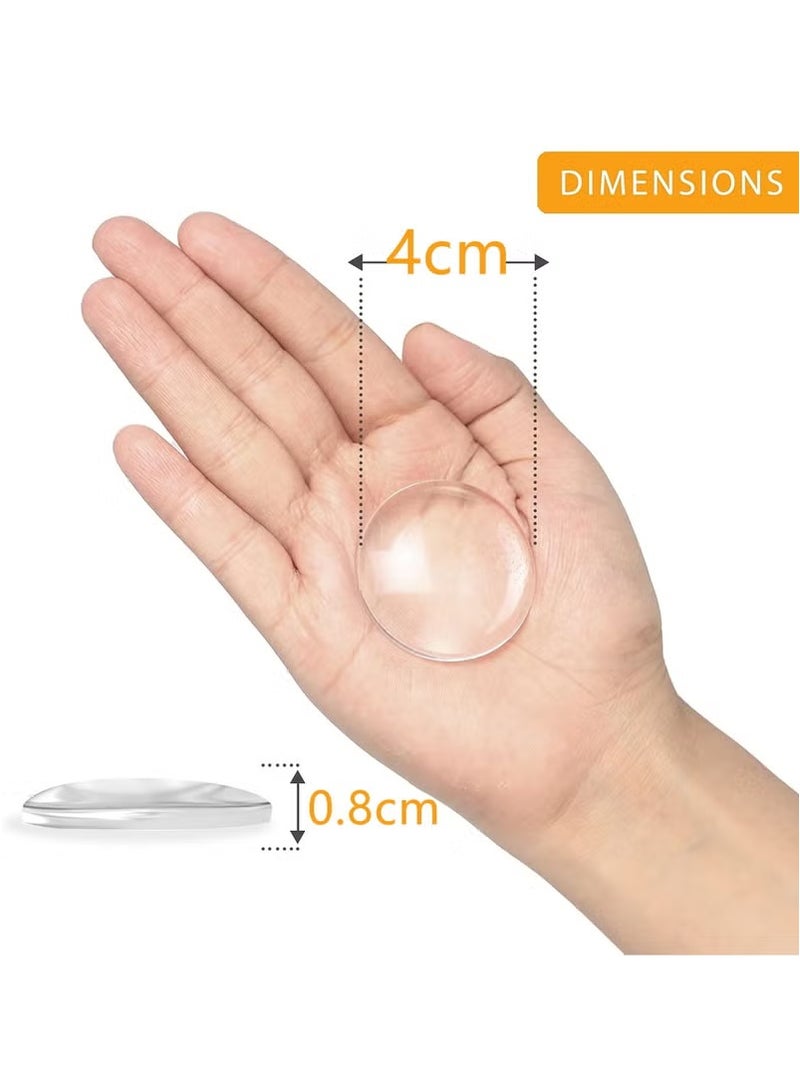 بيتوبي 6 أجزاء - حواجز باب شفافة 4 سم للجدران - عازلة باب مع لاصقة قوية - حماية جدار منفصلة على مقبض الباب ومقابض الاهتزاز - Image 3