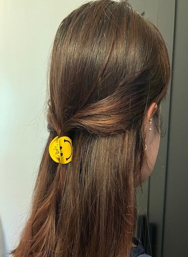 Amscan Assorted Color Smiley Hair Clips, .7" (Pack of 6), Adorable Hair Accessory Perfect for Any Occasion & Celebration - Image 2