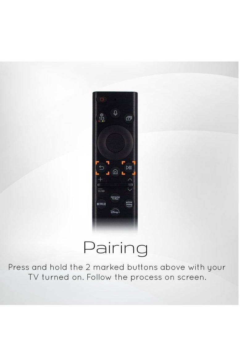Generic Replacement Voice Remote Control for Samsung Smart TV Includes Netflix, Prime Video and Samsung Internet Shortcut Buttons (BLACK, ELT-REM-C-08A)  - Image 3