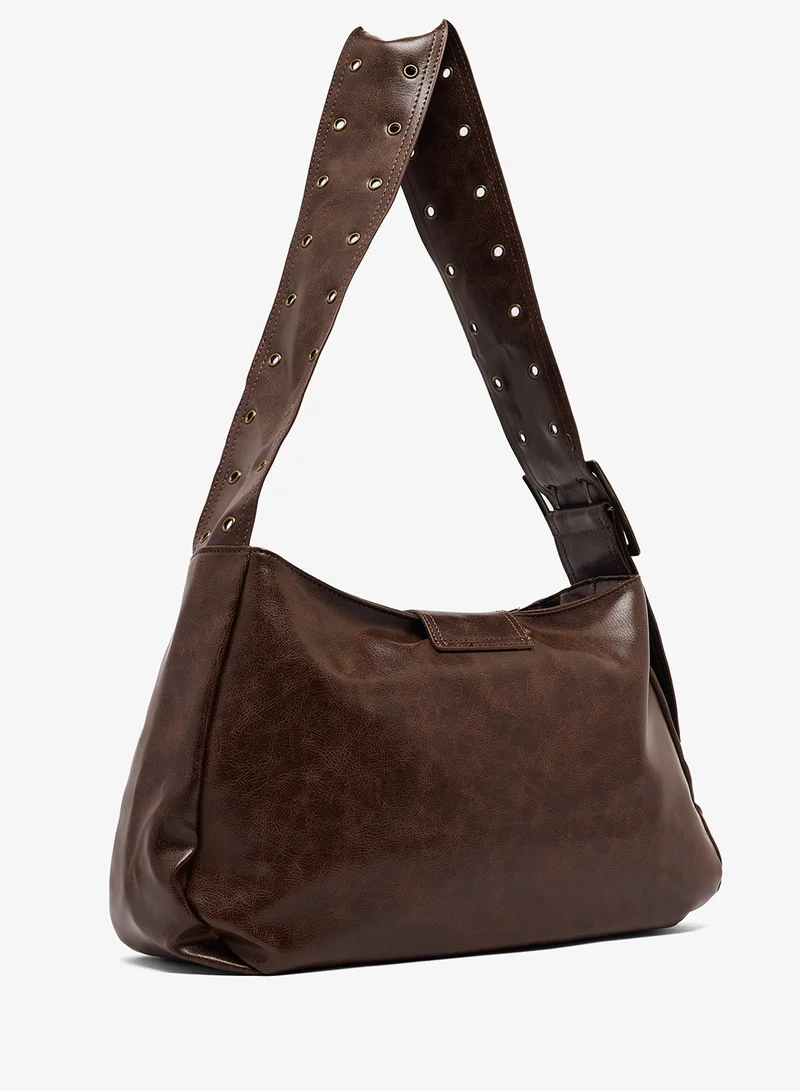 Ginger Metal Embellished Shoulder Bag