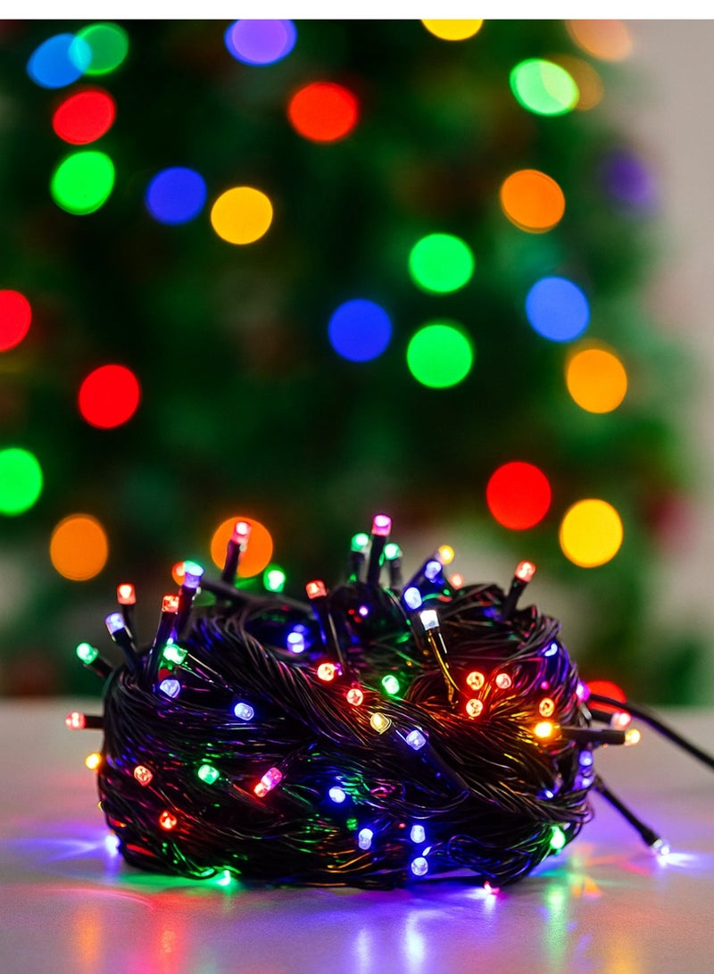 سلسلة أضواء LED فائقة السطوع للزينة، 300 مصباح | أضواء خرافية متعددة الألوان لزينة الديوالي والكريسماس وحفلات الزفاف والمنزل | سلسلة أضواء LED مقاومة للماء للاستخدام الداخلي والخارجي - Image 2