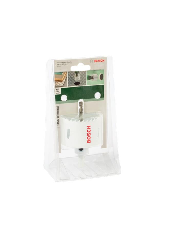 BOSCH HSS Bi Metal Hole Saw White and Silver 64mm - Image 3