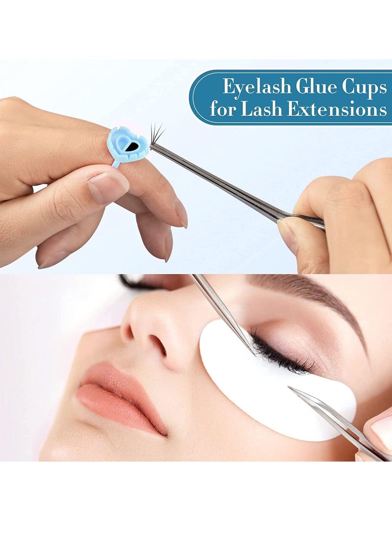 Excefore Lashes Glue, Cup Plastic Makeup Holder, Suitable for applying lipstick - Image 2