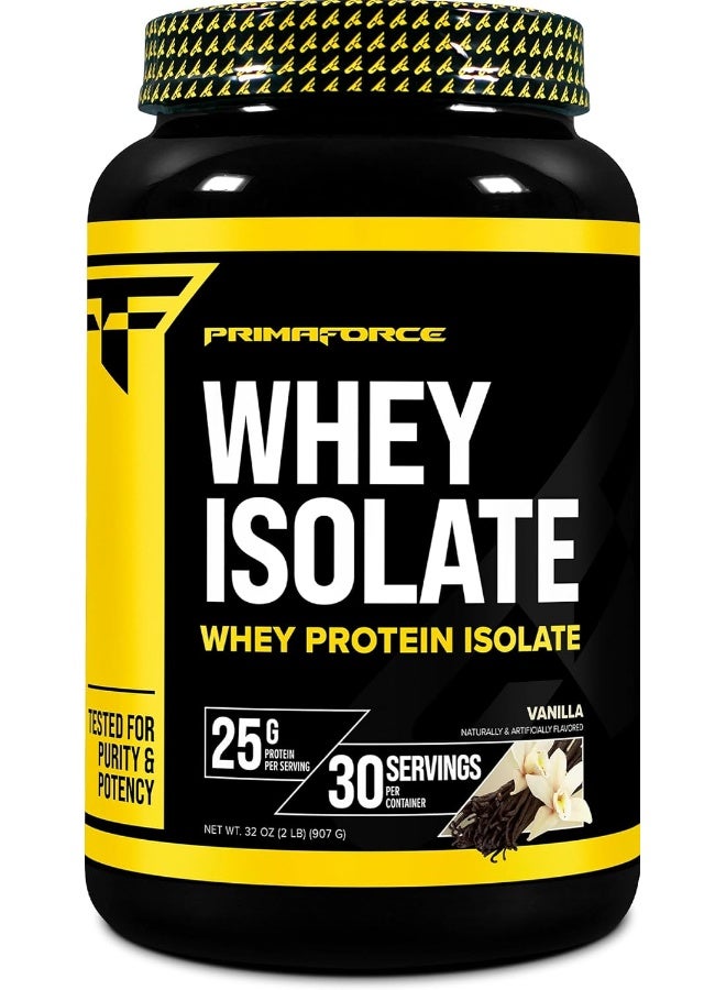 Primaforce Whey Protein Isolate Powder (Vanilla, 2 Lbs) - Non-Gmo, Gluten Free - Image 1
