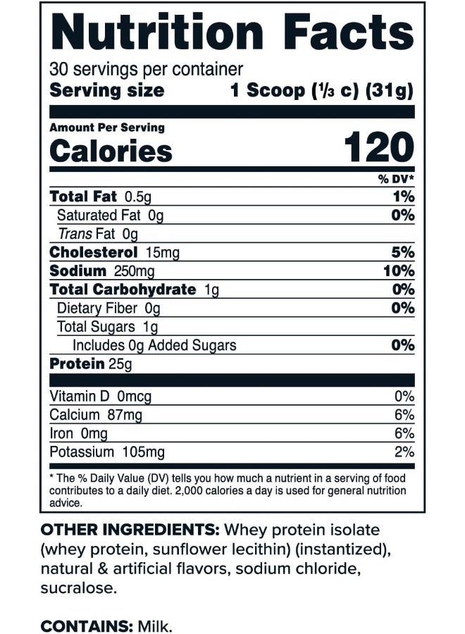 Primaforce Whey Protein Isolate Powder (Vanilla, 2 Lbs) - Non-Gmo, Gluten Free - Image 2