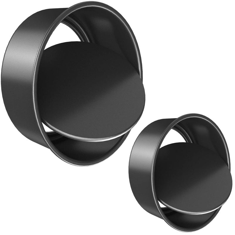CHEFMADE Bakeware Round Cake Pan 2 Pieces 6Inch and 8Inch with Removable Loose Bottom Nonstick  Quick Release Coating Chiffon Bakeware for Oven and Instant Pot Baking Black