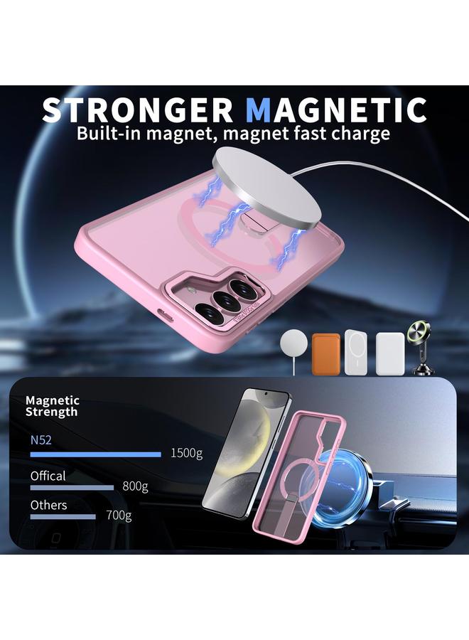S-TOP Case For Samsung Galaxy S24 FE 5G Star Shine Series TPU + PC MagSafe Phone Case with Fold Holder - Image 2