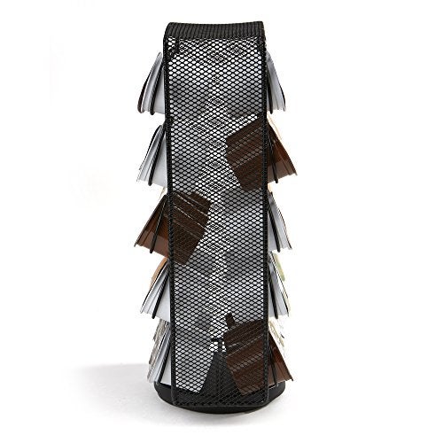 Mind Reader Single Serve Coffee Pod Carousel, 30 Pod Capacity, Breakroom, Metal Mesh, 6.75"L x 6.25"W x 12.5"H, Silver - Image 5