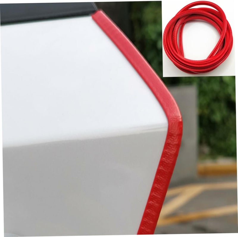 1pc Car Door Scratch Protector Sealing Guard Strip -Shock Edge Trim for Vehicles Design Easy Installation Red Color for Bumps and Scratches - Image 2