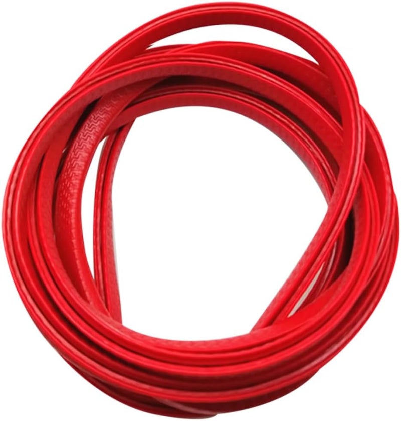 1pc Car Door Scratch Protector Sealing Guard Strip -Shock Edge Trim for Vehicles Design Easy Installation Red Color for Bumps and Scratches - Image 1