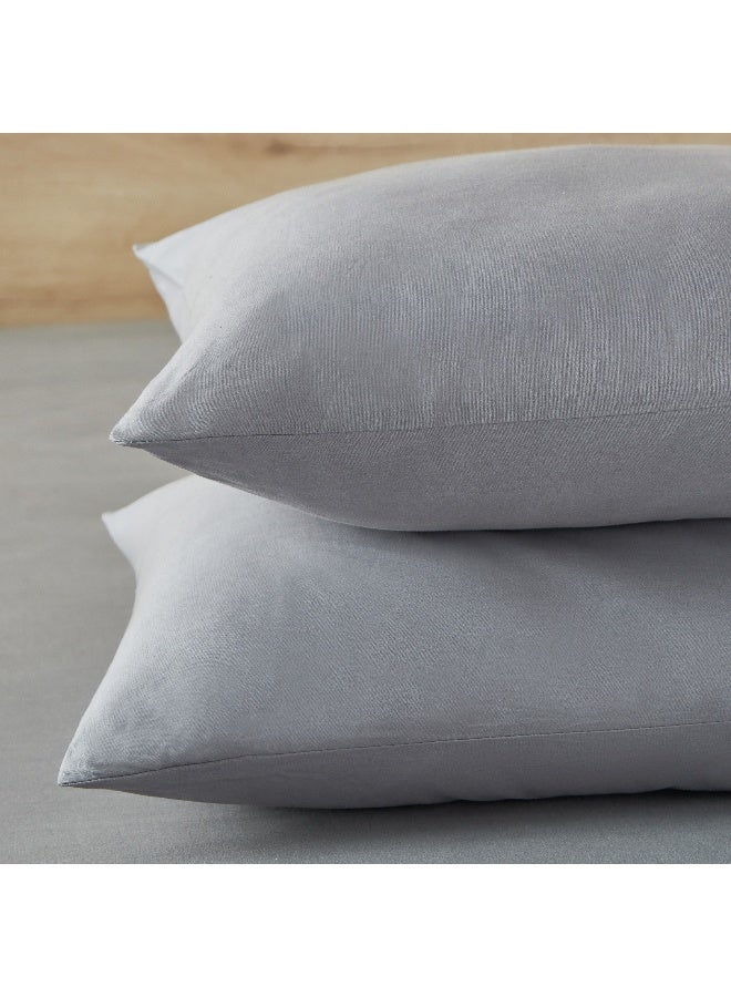 Home Box طقم أغطية وسائد قطنية أساسية من قطعتين 75 × 50 سم - Image 4