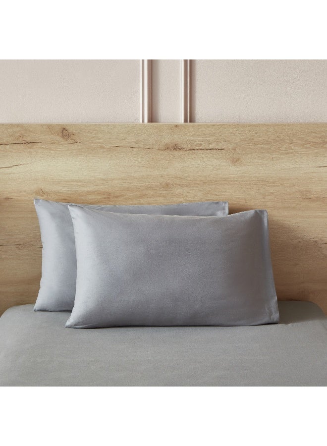 Home Box طقم أغطية وسائد قطنية أساسية من قطعتين 75 × 50 سم - Image 2