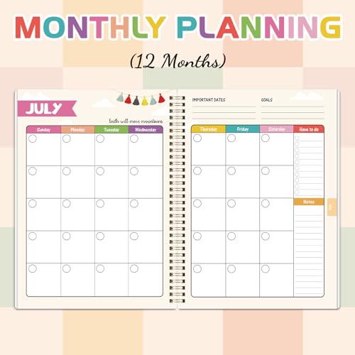 Lortarl Teacher Planner - Undated Teacher Planner, 8.5" x 11", Lesson Plan Book With Stickers, Class Schedule, Weekly Calendar, Great for School - Image 3