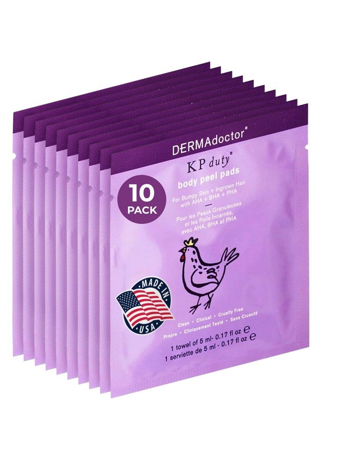 DERMAdoctor KP Bump Eraser Body Scrub with 10% AHA, Keratosis Pilaris Exfoliater with Glycolic and Lactic acids | Dermatologist Formulated - 10 Pack - Image 1