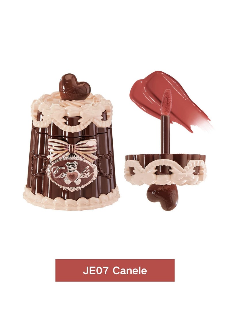 Flower Knows The Sweetie Bear Collection Coating Lip Jelly –JE07 Canelé | Red Tea Latte Gloss