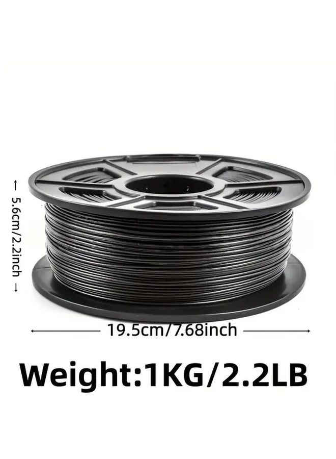 أبيض 2.2 رطل من خيوط PETG GF للطباعة ثلاثية الأبعاد بقطر 1.75 مم، دقة عالية، متينة، مرنة، قوية، مادة طباعة بتقنية FDM، تقليل الالتواء، تشطيب لامع، مناسبة لنماذج المجوهرات والنماذج الأولية DIY، متوافقة مع طابعات FDM ثلاثية الأبعاد. - Image 2