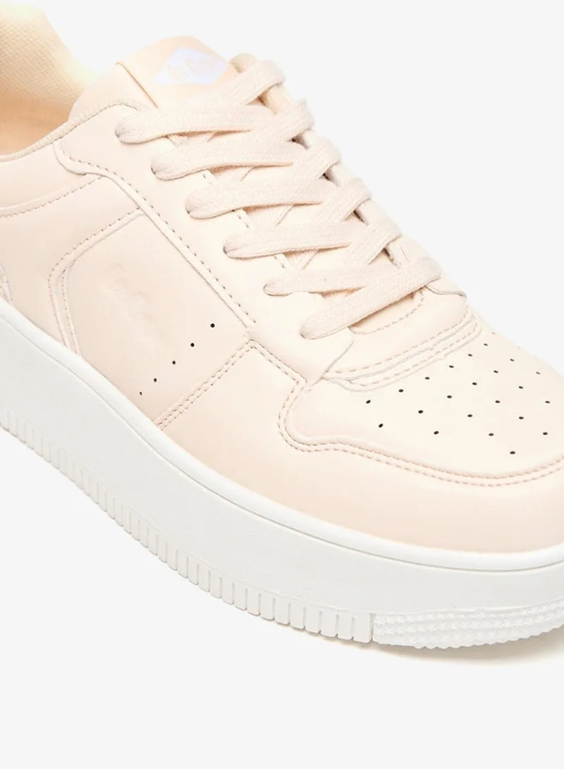 Lee Cooper Women's Logo Detail Sneakers with Lace-Up Closure