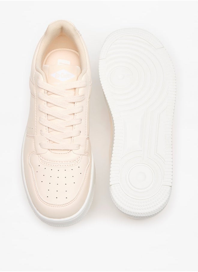 Lee Cooper - Women's Logo Detail Sneakers with Lace-Up Closure - Image 1