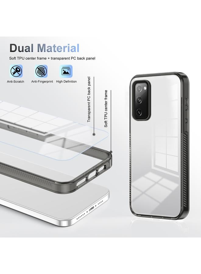 S-TOP Case For Samsung Galaxy S20 FE 5G 2.5mm Anti-slip Clear Acrylic Hybrid TPU Phone Case - Image 3