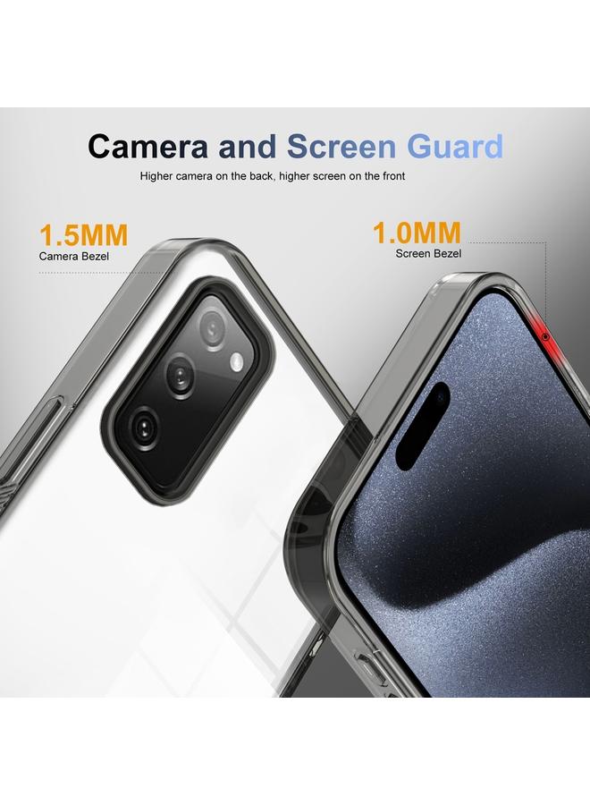 S-TOP Case For Samsung Galaxy S20 FE 5G 2.5mm Anti-slip Clear Acrylic Hybrid TPU Phone Case - Image 2