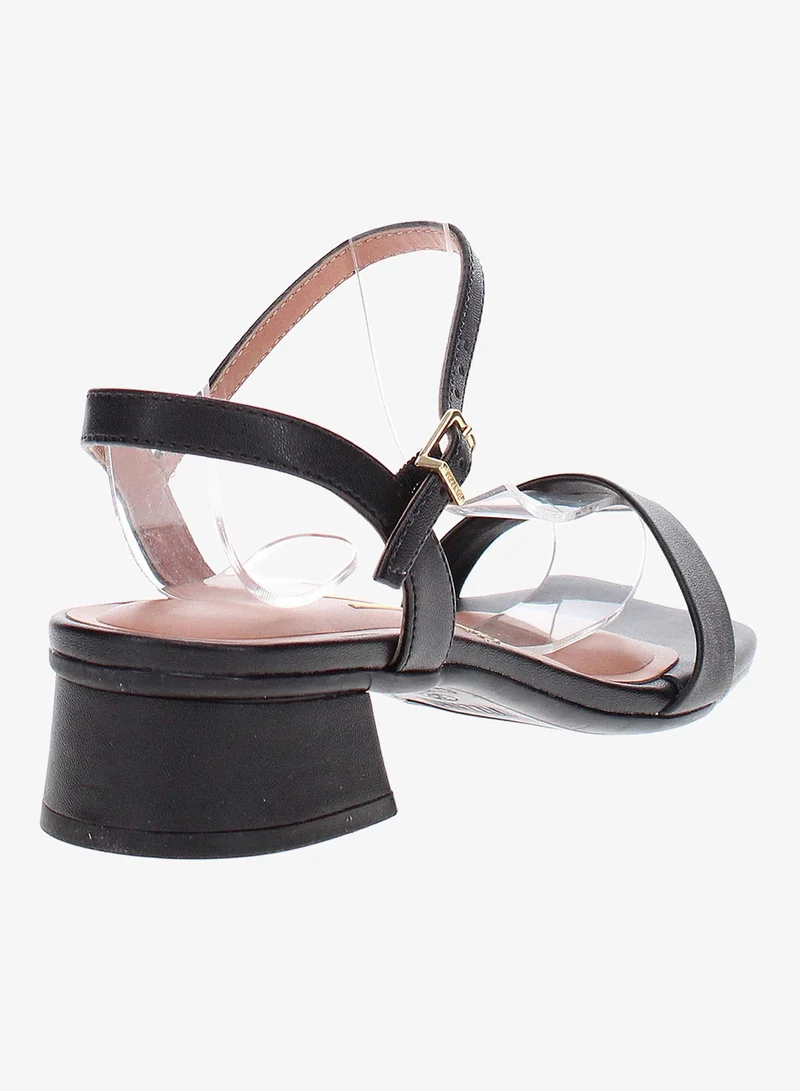 VIZZANO Black Low Heel Sandals for Women – Stylish & Comfortable Everyday Footwear for Women | Best Price UAE