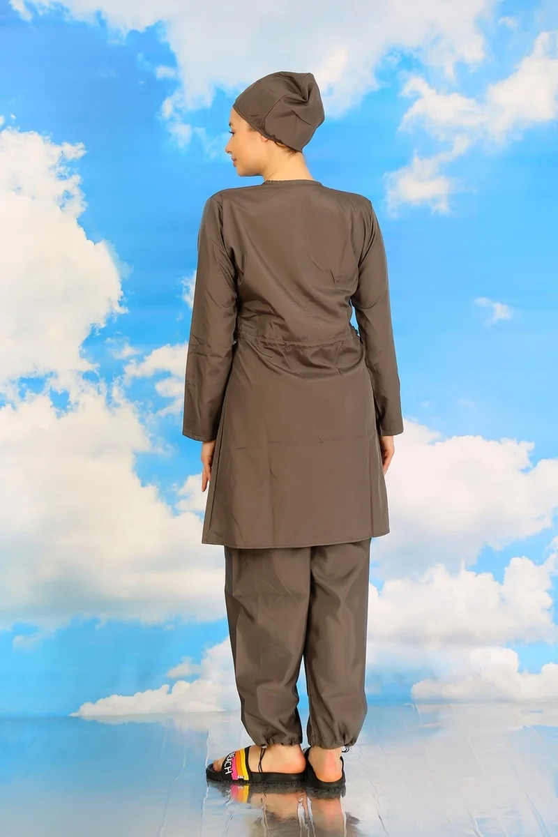 اكبينيز Women's Full Hijab Smoked Swimsuit 31060