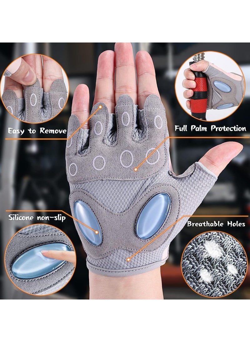 Bukela Women's Gym Weightlifting Workout Gloves, Padded Extra Grip Palm Protection, Breathable, Suitable for Weightlifting, Training, Fitness, Cycling, Hanging, Pull-ups - Image 4