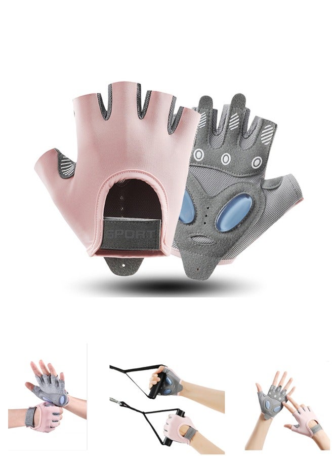 Bukela Women's Gym Weightlifting Workout Gloves, Padded Extra Grip Palm Protection, Breathable, Suitable for Weightlifting, Training, Fitness, Cycling, Hanging, Pull-ups - Image 1