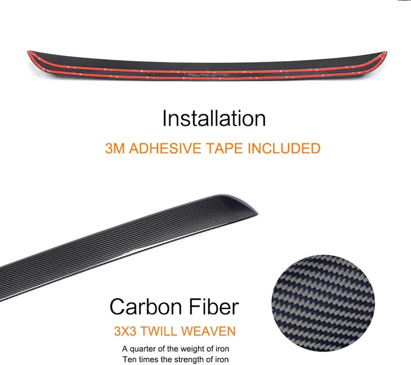 DEMULAX Carbon Fiber Rear Window Spoiler for Mercedes-Benz - Image 3