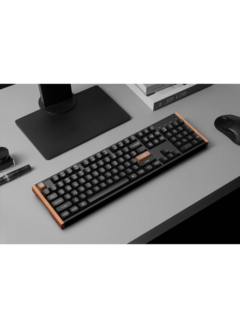 Keychron K10 HE Wireless Mechanical Keyboard | 100% Full-Size Layout | Magnetic Hall-Effect Gateron Double-Rail Switches | Hot-Swappable | 2.4 GHz, Bluetooth 5.2 & USB-C | Mac & Windows Compatible - Image 2