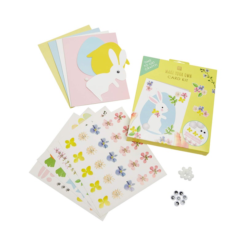 Talking Tables Easter Card Making Craft Kit for Kids-Pack of 12 | Includes Envelopes, Stickers & Decorations, Children Art Supplies, Fun Activities, Creative Gift - Image 1