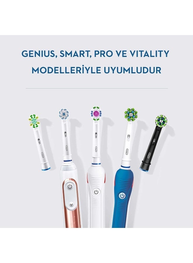 اورال بي راس فرشاة اسنان كهربائية برو سينسيتيف كلين على شكل حرف X وشعيرات فائقة النعومة لتنظيف لطيف وازالة الجير من 4 قطع، لون ابيض (قد تختلف التعبئة) - view 3