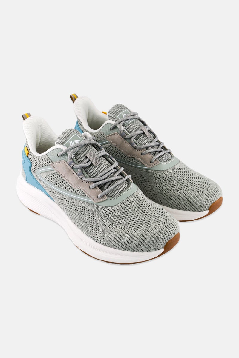 RBX Women Brand Logo Lace Up Training Shoes, Grey  - Image 1