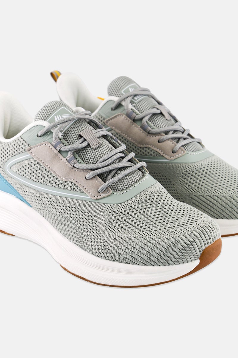RBX Women Brand Logo Lace Up Training Shoes, Grey  - Image 3