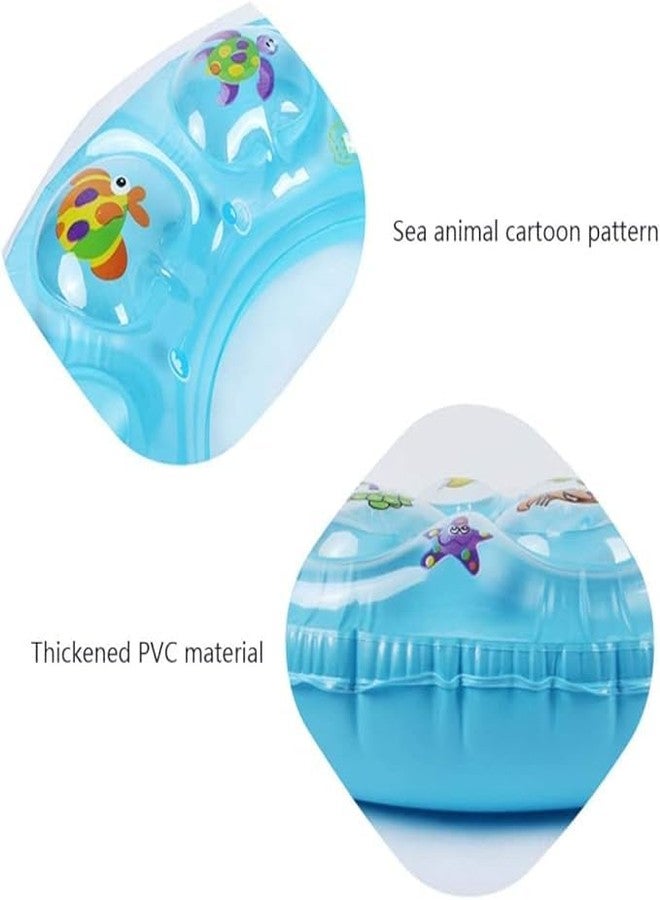 bosig®Double Layer Swim Ring Swim Pool Party Tube for Kids Swim Leering Ring for Girls and Boys Double Layer SwimTube Inflatable Swim Ring Swim Vest for Kids - Multicolor - Image 4