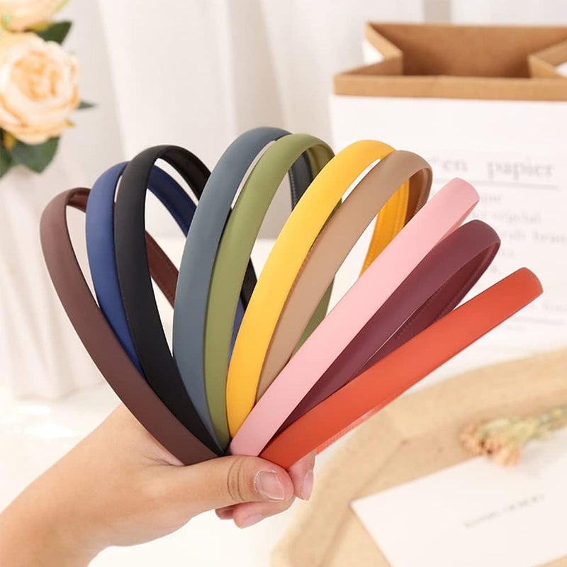 LAPOHI 10 PCS Colorful Fashion Effortless Plastic Headbands No Slip Comb Hair Bands for Women, Men, Teen Girls - Image 2