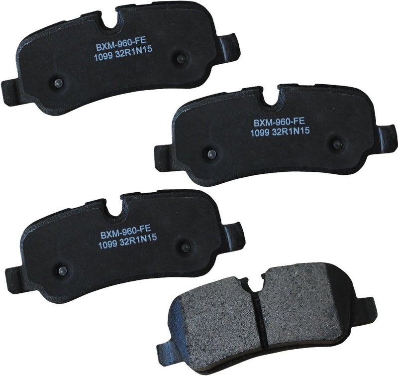 Bendix Premium SBM1099 Semi-Metallic Rear Brake Pads for Land Rover Discovery 2016-2014, LR2 2013, LR3 2009-2005, LR4 2016-2010, Range Rover 2012-2006, Range Rover Sport 2013-2006, Lexus LFA 2012 - Image 1