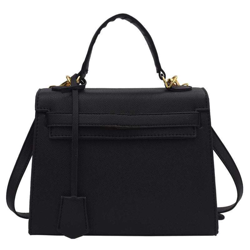 Large capacity lychee pattern crossbody shoulder handbag - Image 1