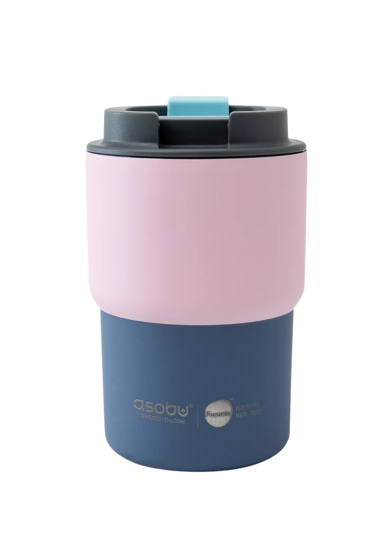 Asobu Coffee Express Travel Mug 350ml – Stainless Steel Coffee Cup with Ceramic Inner Coating, Double Wall Copper Insulation, Vacuum Insulated Mug for Hot & Cold Drinks